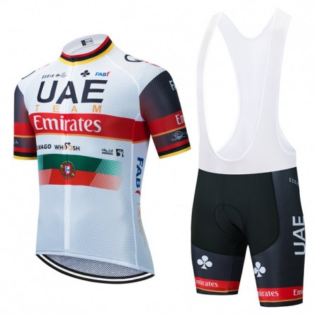 Tenue Cycliste et Cuissard à Bretelles 2021 UAE Team Emirates N001